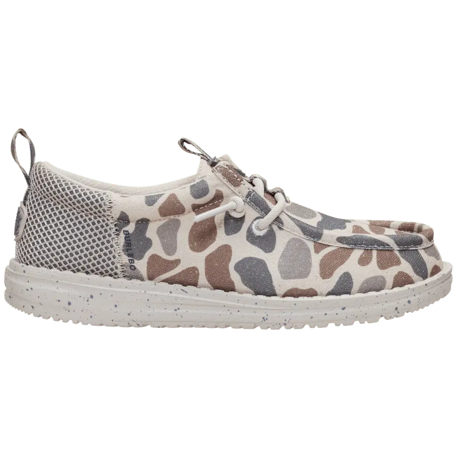 HEYDUDE X Burlebo Wally Funk Youth Deer Camo